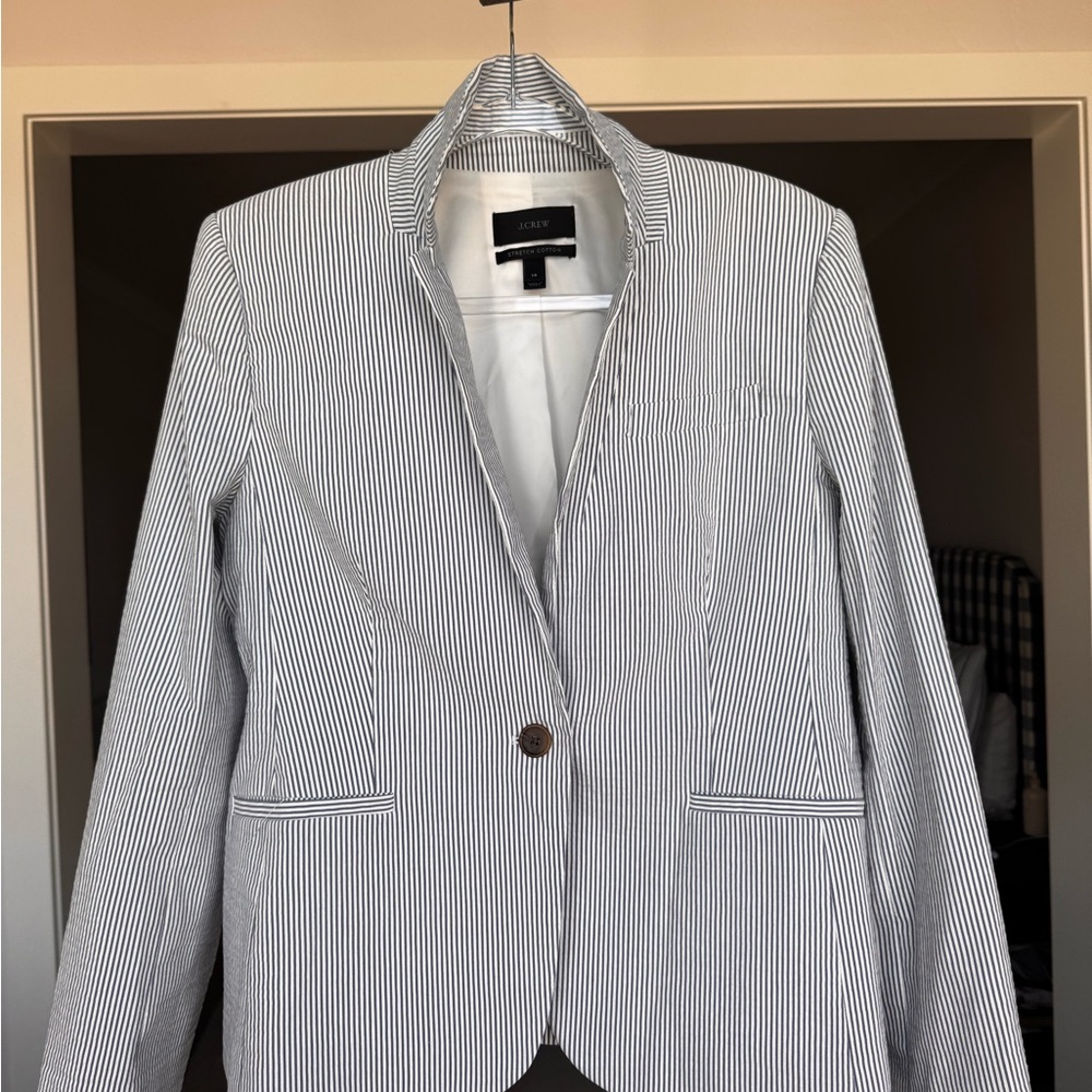 Jcrew seersucker Blazer 14